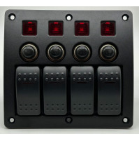 Switch Panel - Rocker Switch with 4 Panels - PN-CB4 - ASM